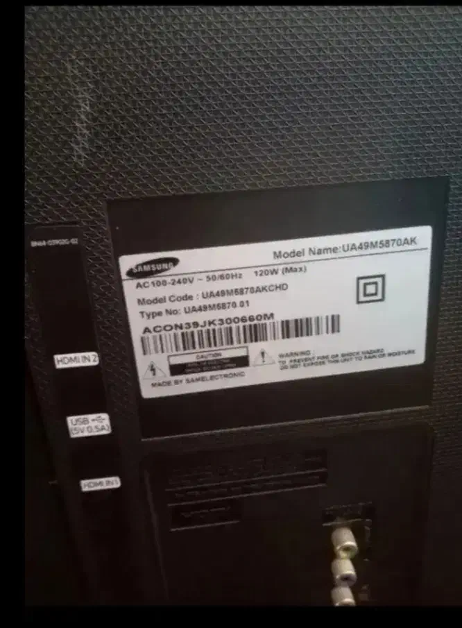 فروش تلویزیون 49 سامسونگ|تلویزیون و پروژکتور|نی‌ریز, |دیوار
