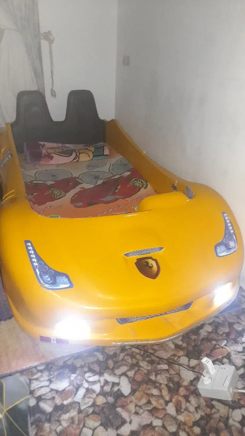 تخت ماشینی فایبرگلاس جذاب|تخت و سرویس خواب|فردوس (خراسان), |دیوار