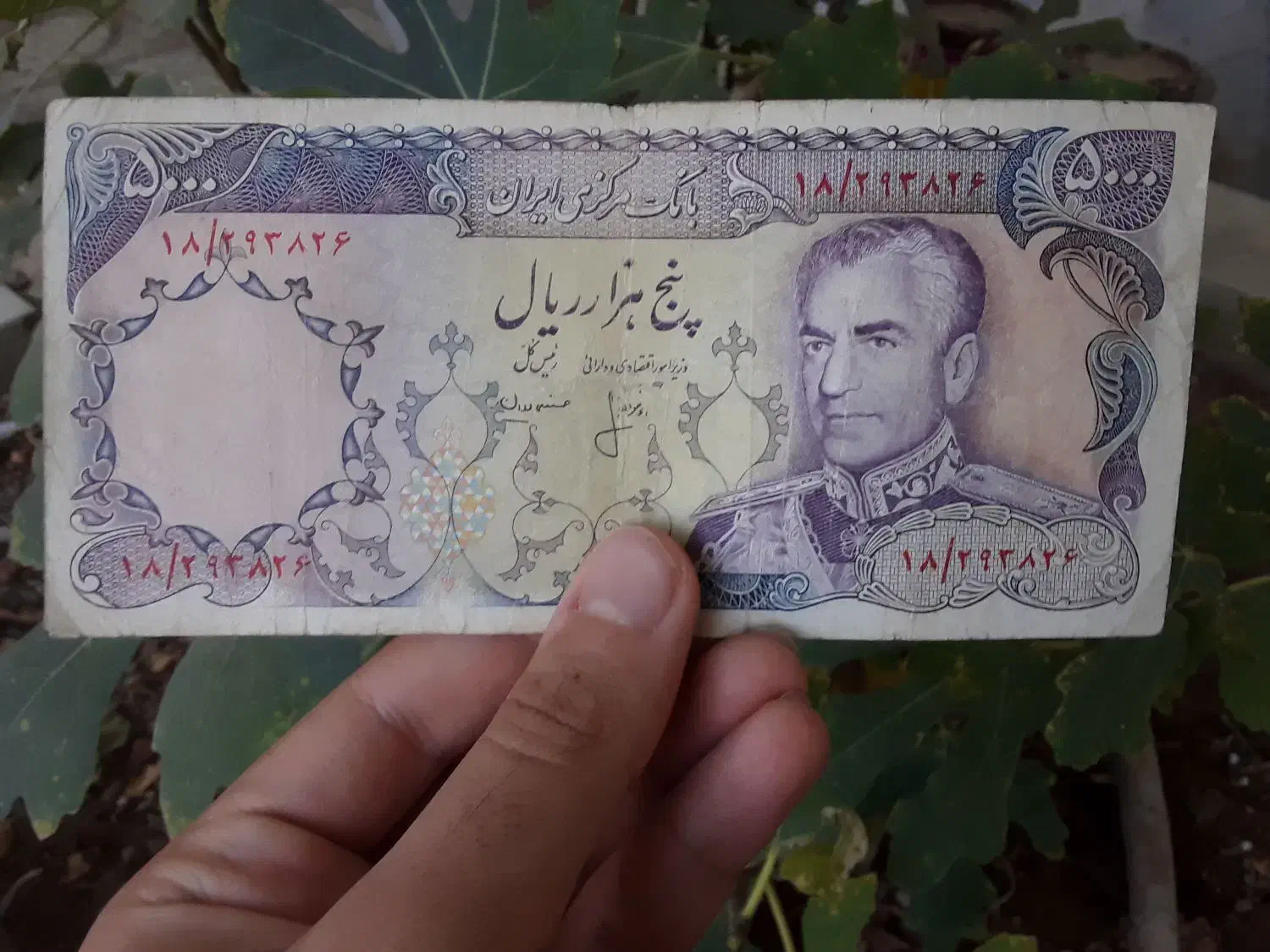 ۵ برگ اسکناس پهلوی|کلکسیون سکه، تمبر، اسکناس|دامغان, |دیوار
