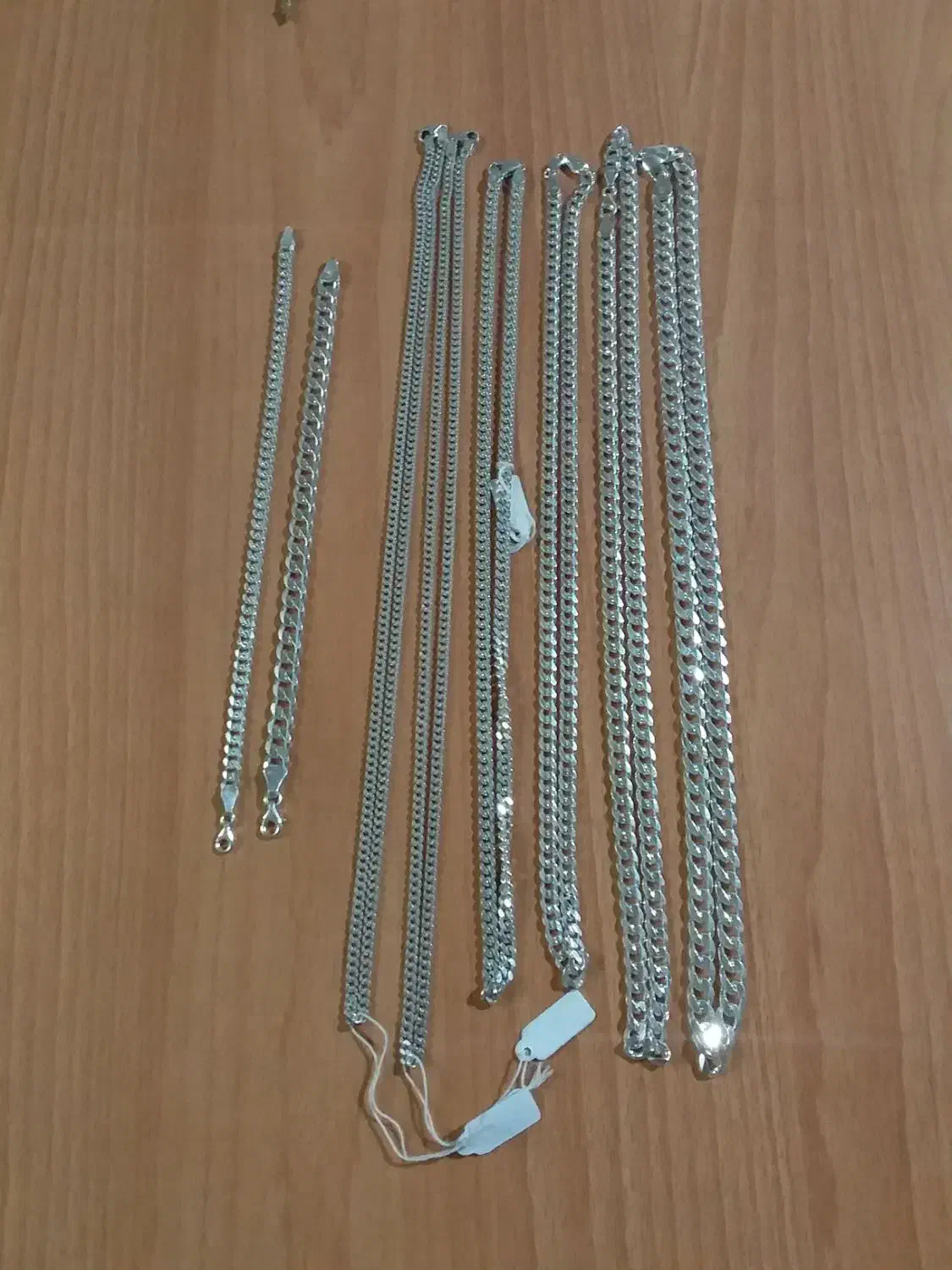 زنجیر و دستبند نقره ترک|جواهرات|کرج, چنارک|دیوار