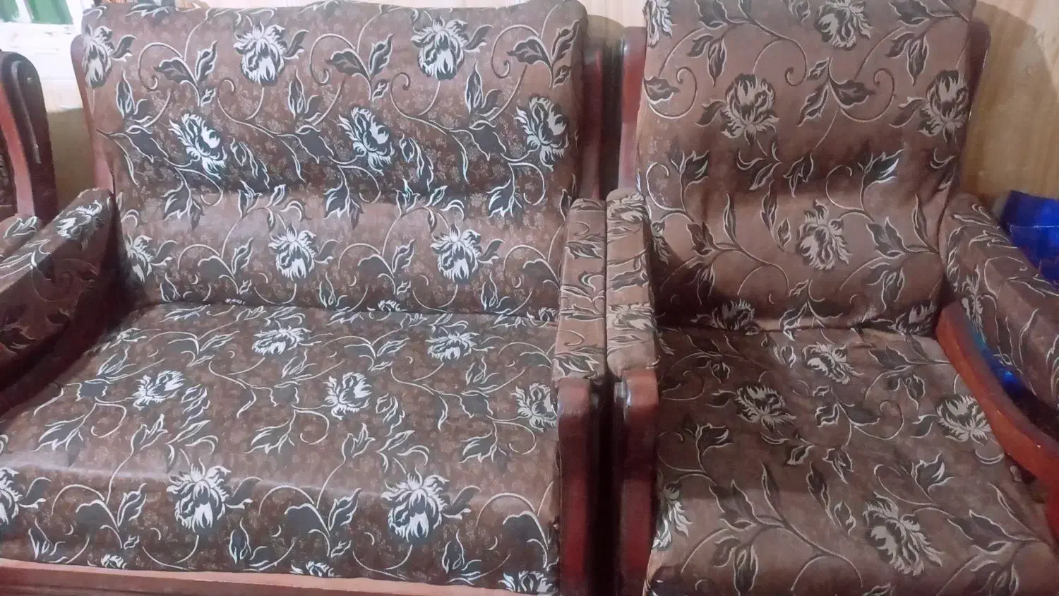 مبل هفت نفره تمام چوب|مبلمان خانگی و میز عسلی|صابری, |دیوار