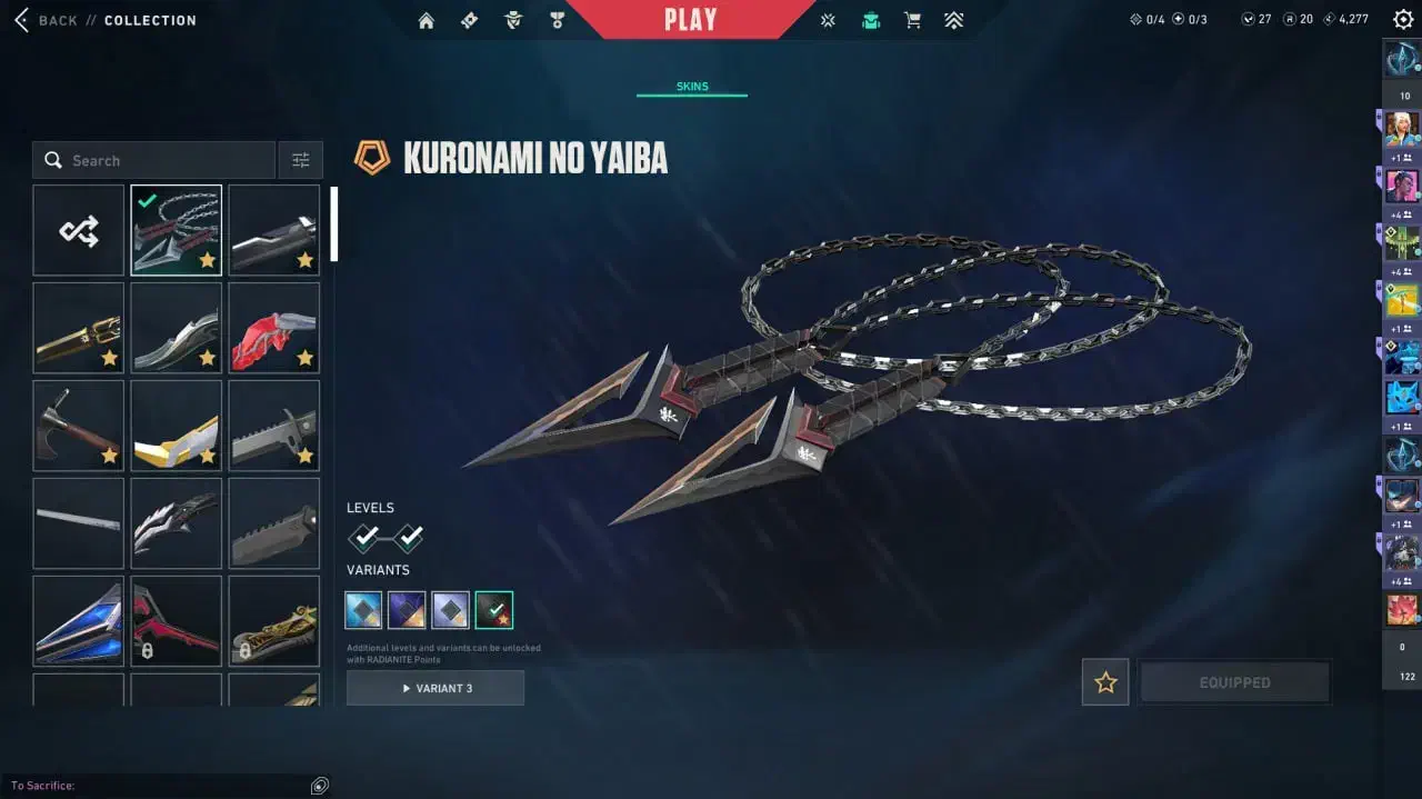 اکانت ولورانت فول اسکین 75K یوز ریجن ترکیه|کنسول، بازی ویدئویی و آنلاین|تهران, شهرک فرهنگیان|دیوار