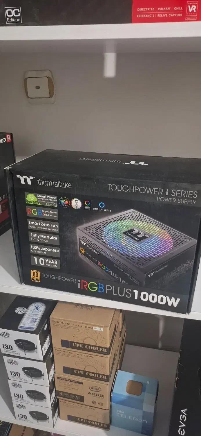 پاور منبع تغذیه ۱۰۰۰ وات ترمالتک آر جی بی 1000watt|قطعات و لوازم جانبی رایانه|تهران, سلسبیل شمالی|دیوار