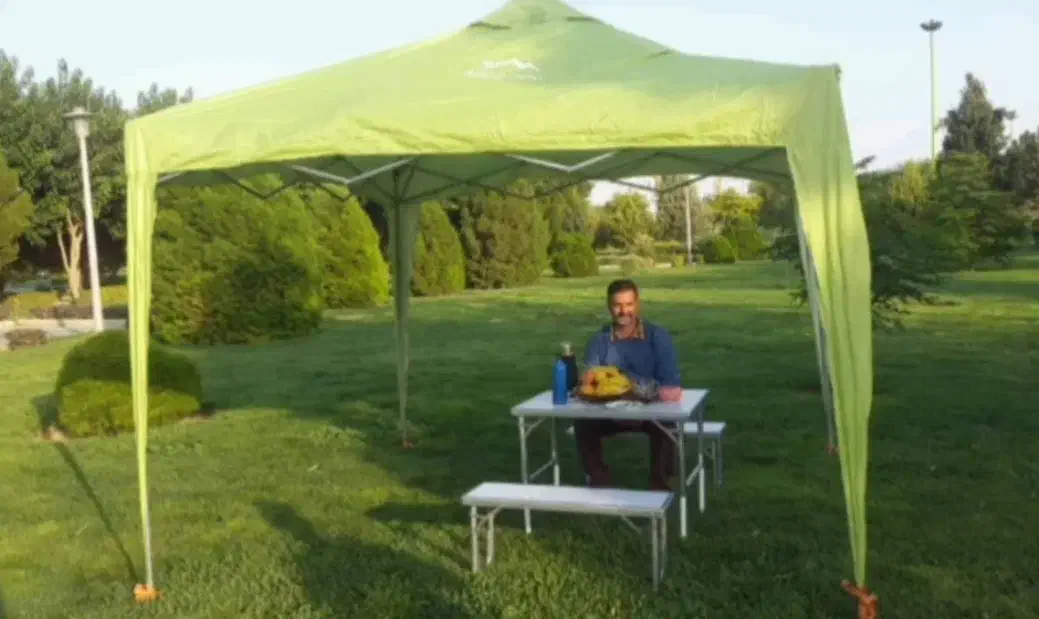 سایبان سه در سه برند آلومانت|کوهنوردی و کمپینگ|اصفهان, آفاران|دیوار