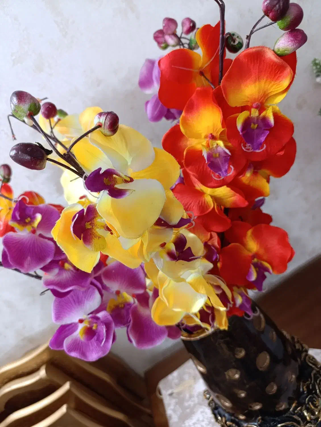 گل مصنوعی ارکیده و گلدان|گل مصنوعی|تهران, خانی آباد نو جنوبی|دیوار