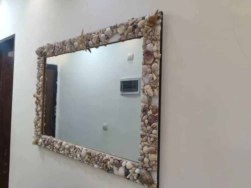 آینه با تزیین صدف|آینه|شیراز, شهرک فرهنگیان|دیوار