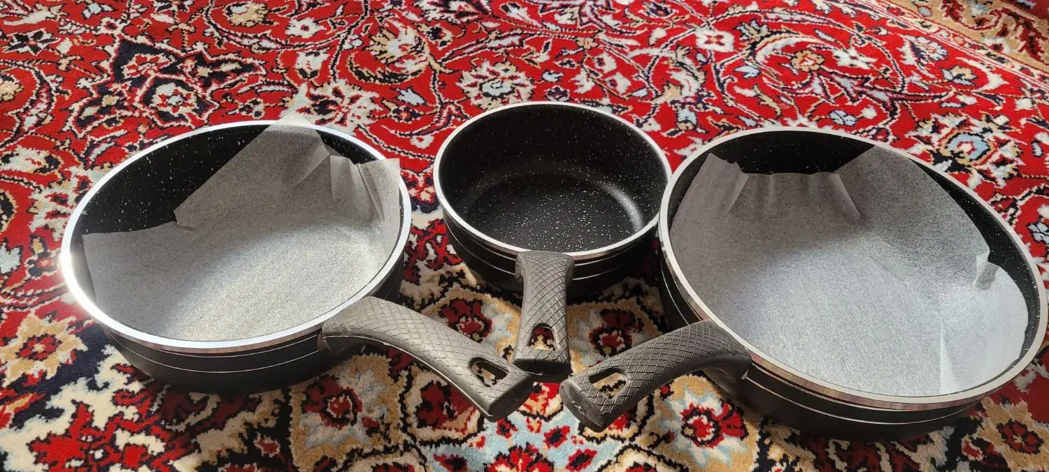 ماهیتابه های ست ۳تایی|ظروف پختوپز|آمل, |دیوار