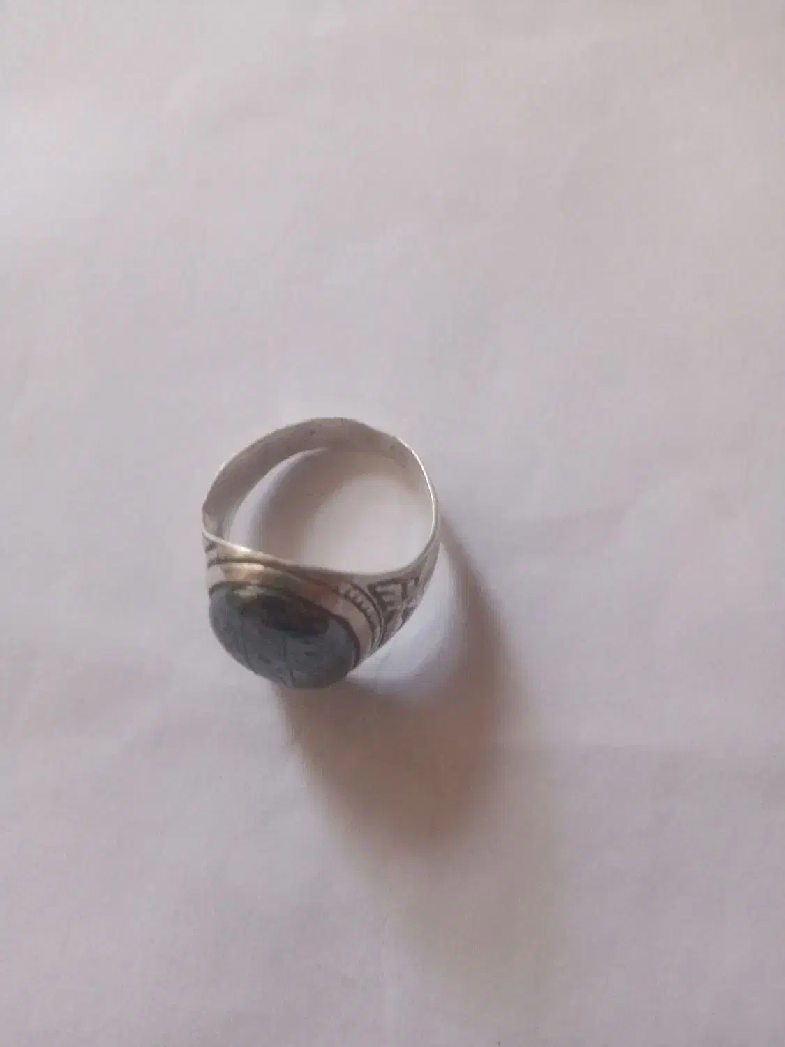 انگشترحدید رکاب نقره۹۲۵|جواهرات|برازجان, |دیوار