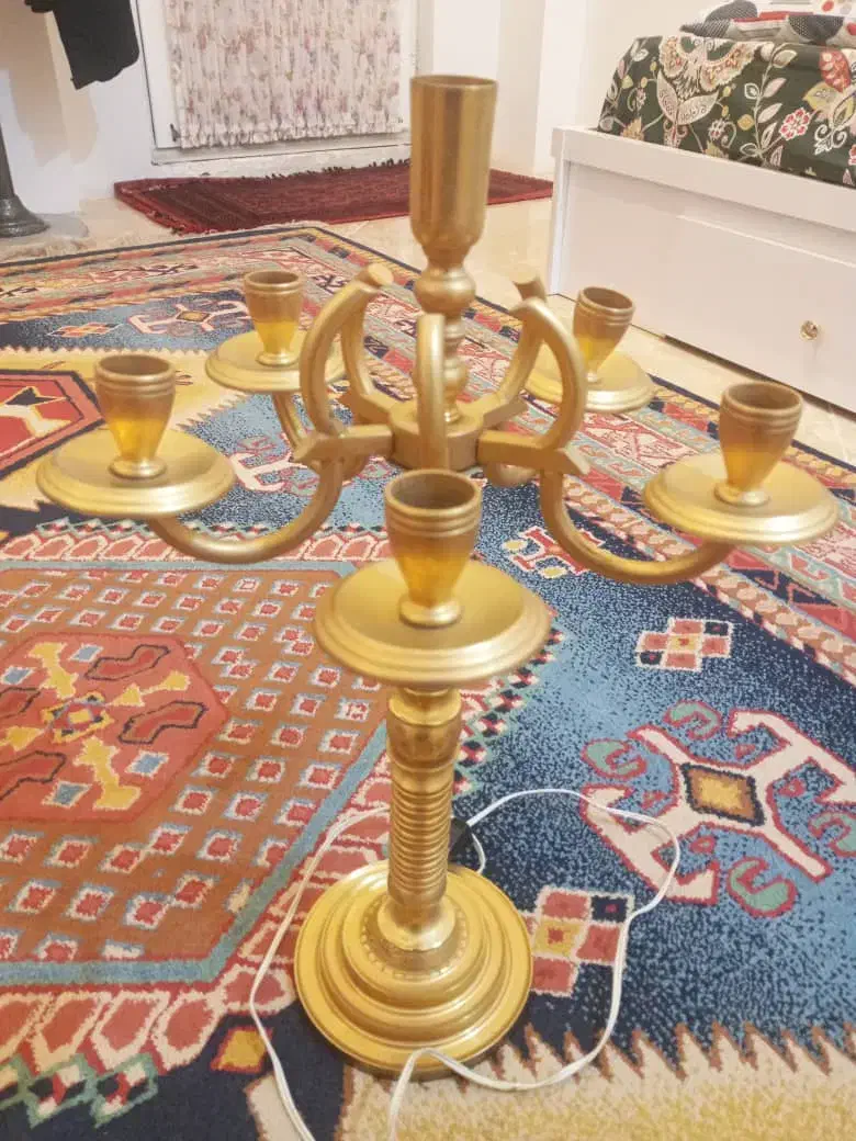 شمعدان برنز|لوستر و چراغ آویز|گنبد کاووس, |دیوار