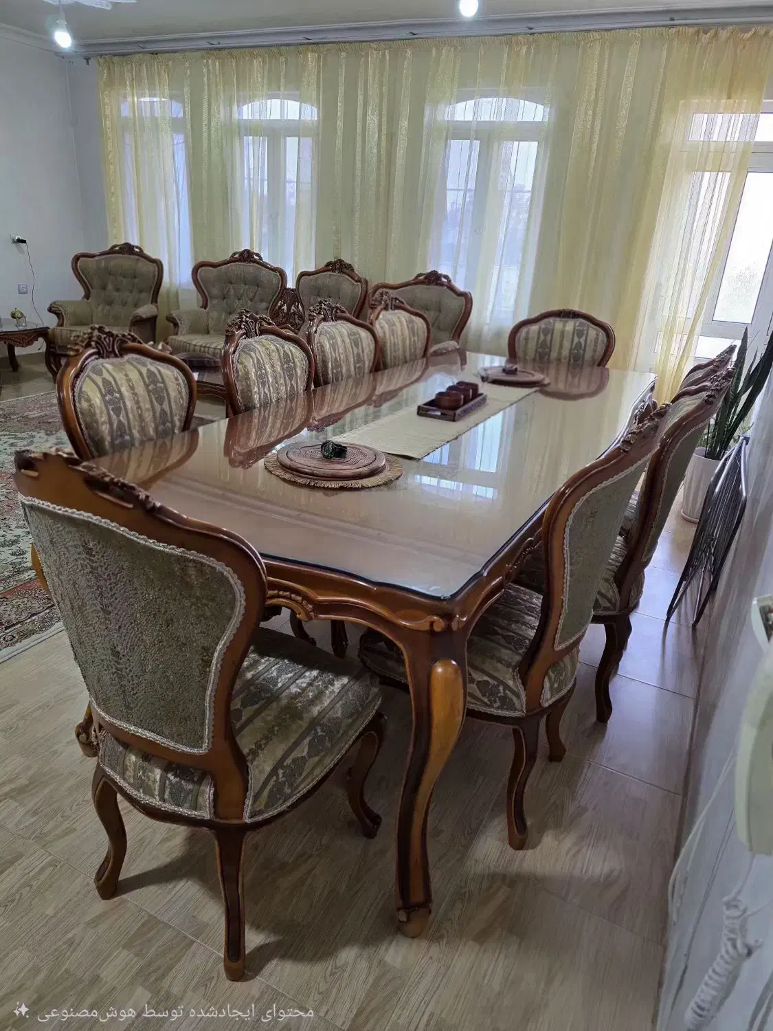 مبل اعیانی چوب گردو|مبلمان خانگی و میز عسلی|ماکو, |دیوار