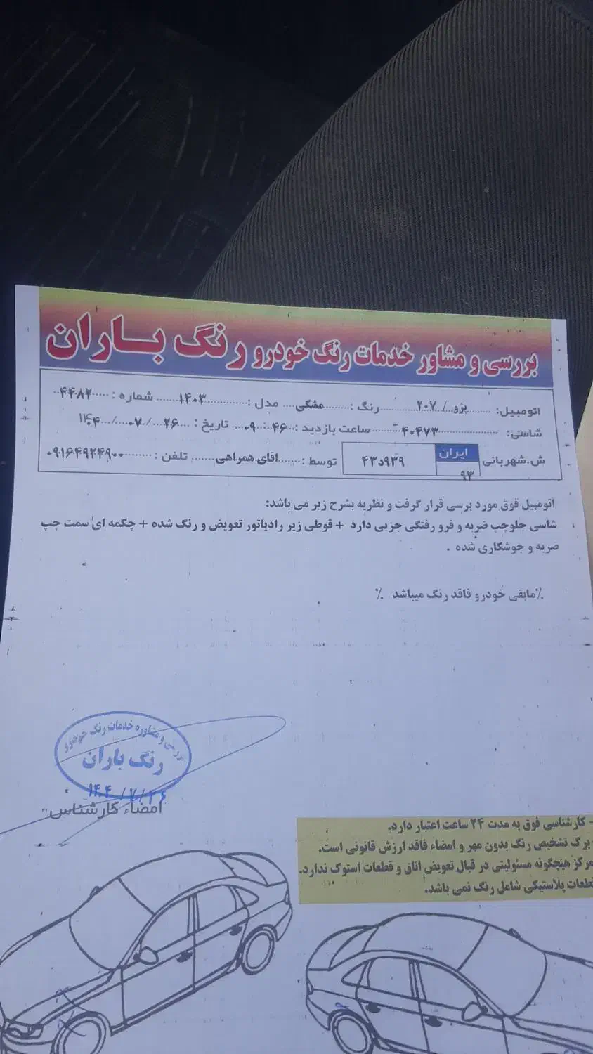 ۲۰۷|خودرو سواری و وانت|شیراز, گلشن|دیوار