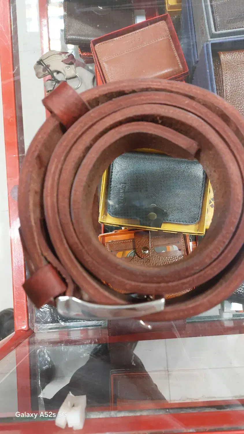 کمربند چرم گاو میش اصلی و سنتی کار دست|کیف، کفش، کمربند|کرمانشاه, |دیوار