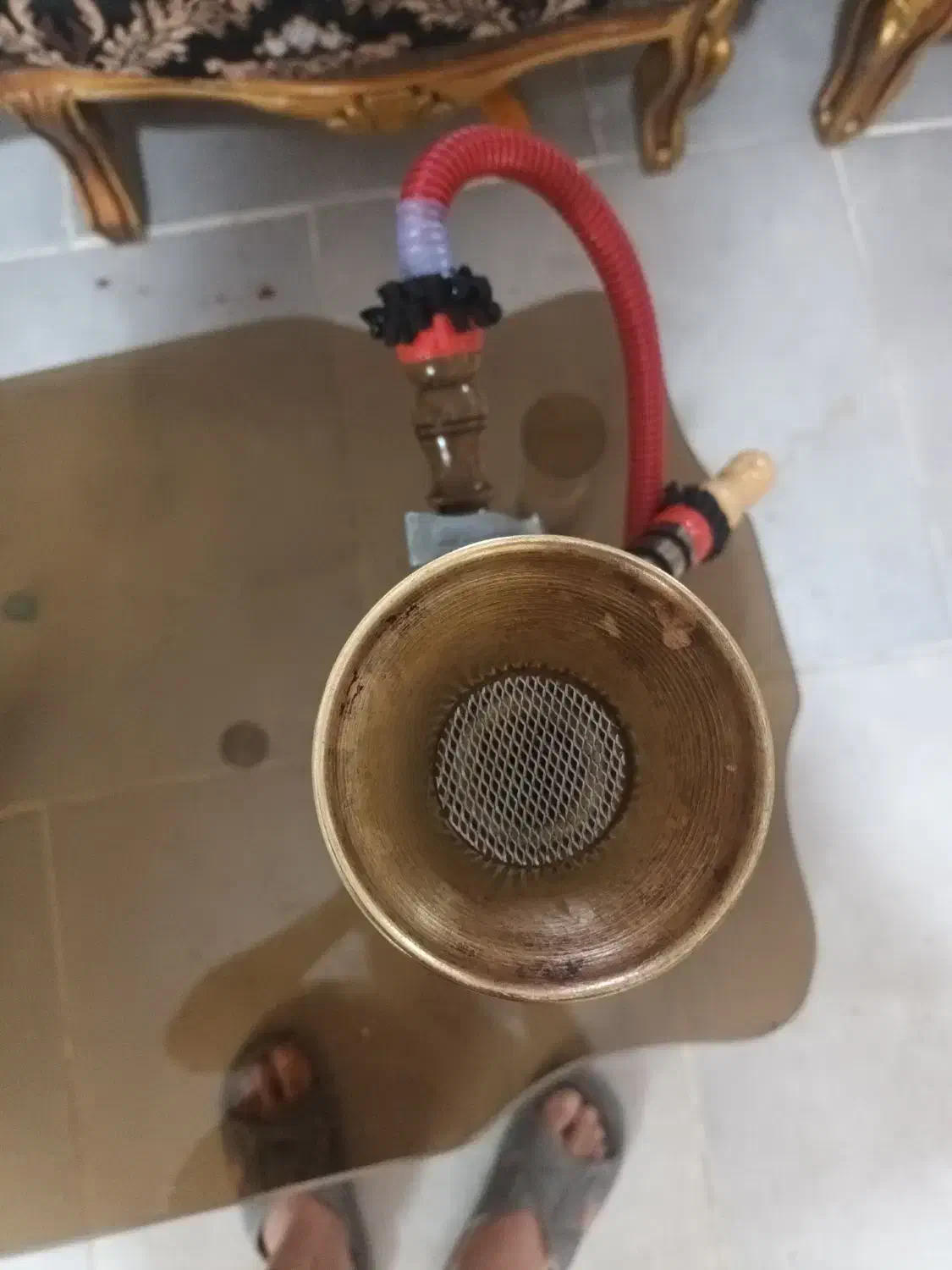 قلیان برنج دوقل اصل نوع|کلکسیون و سرگرمی|بابل, |دیوار