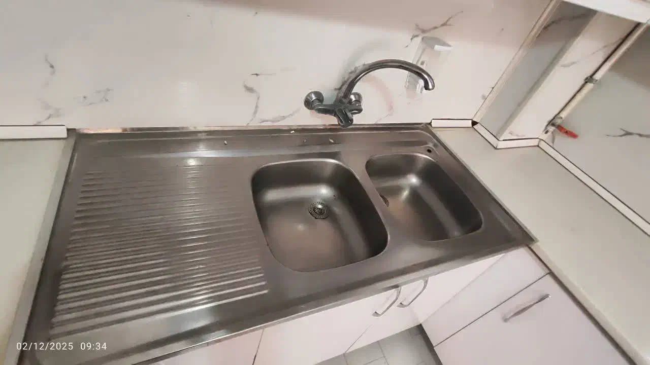 کابینت فلزی با درب mdf به همراه هود و سینک|مصالح و تجهیزات ساختمان|اراک, |دیوار