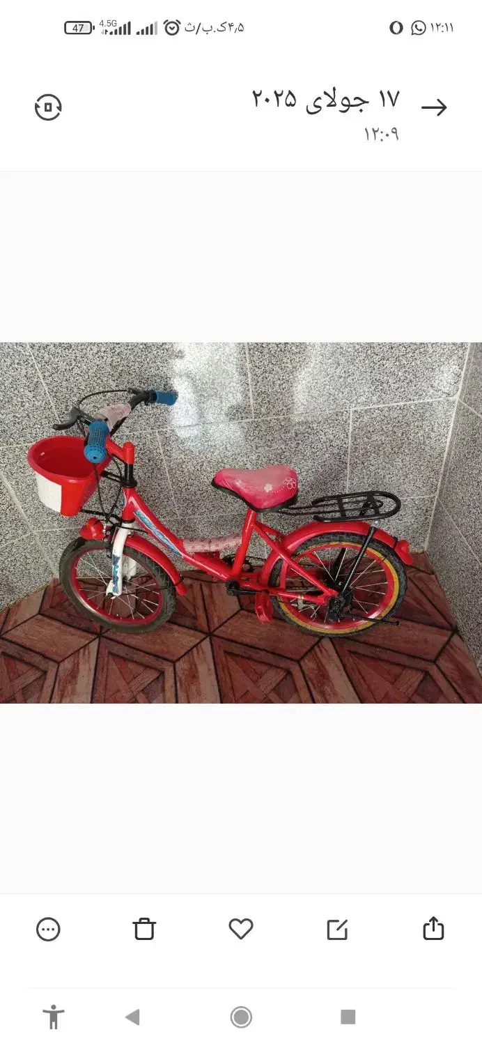 دوچرخه 16|دوچرخه، اسکیت، اسکوتر|شیراز, شهدای شهرک سعدی|دیوار