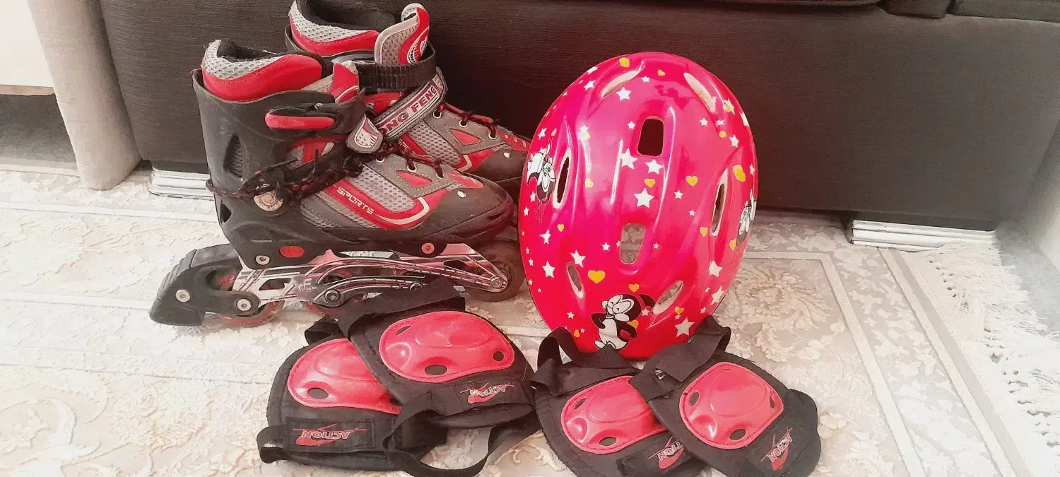 اسکیت اسپرت سالم باهمه تجهیزات|دوچرخه، اسکیت، اسکوتر|شاهینشهر, خانه کارگر|دیوار