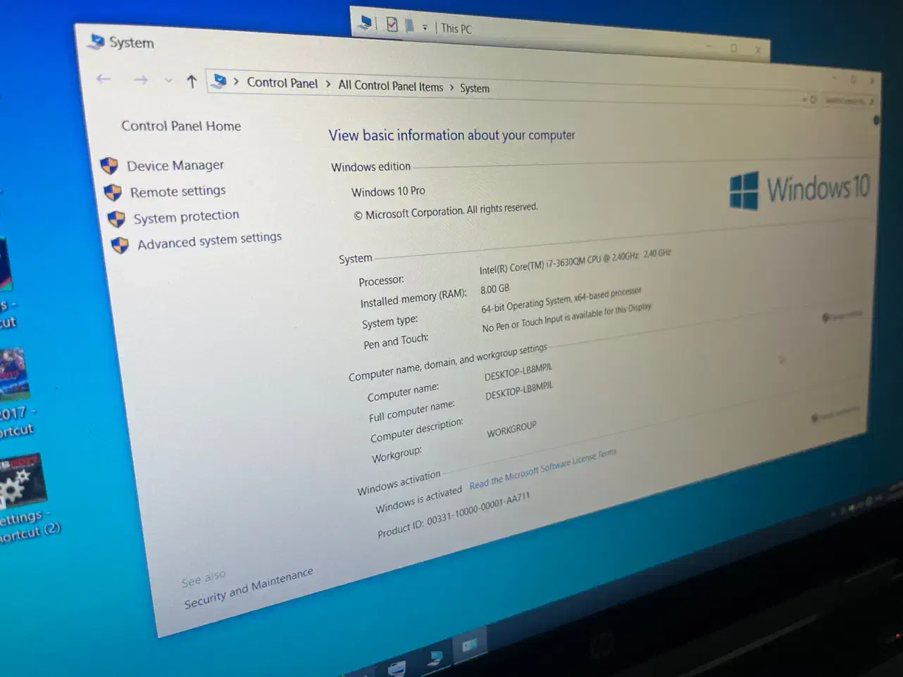 لپ تاپ hp i7 با لوازم|رایانه همراه|گرگان, |دیوار