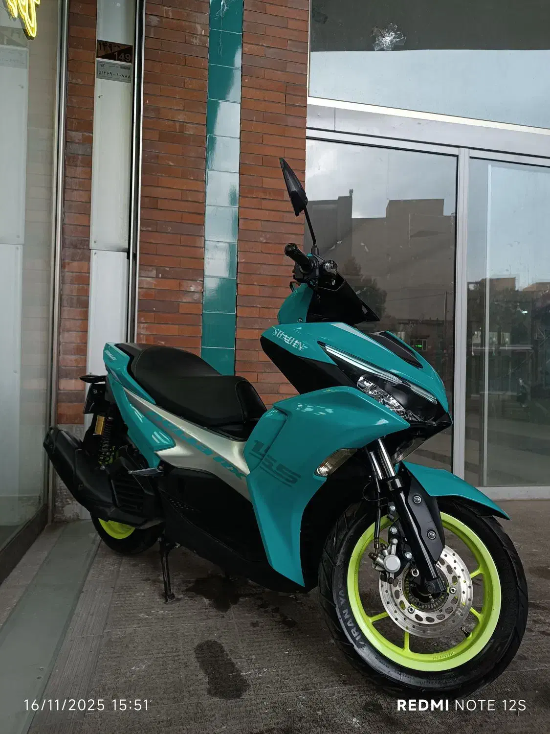 طرح ایروکس فیروزه ای 402|موتورسیکلت|تبریز, |دیوار