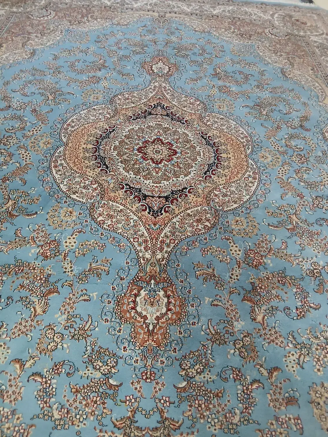 فرش جفت ۱۲متری ریزبافت صدرصداکرولیک|فرش|بجنورد, |دیوار