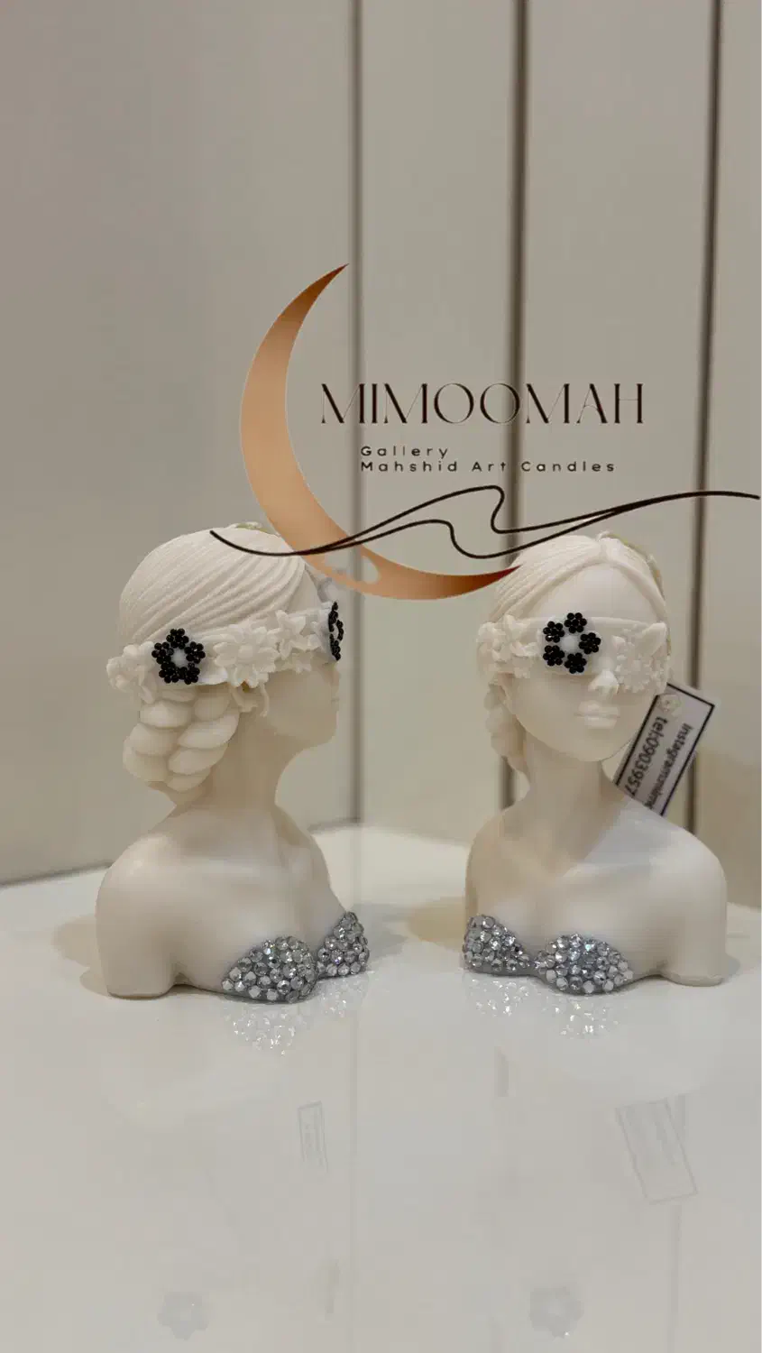 شمع دختر ناتلی نگین کاری شده|صنایع دستی و سایر لوازم تزئینی|تهران, پاسداران|دیوار