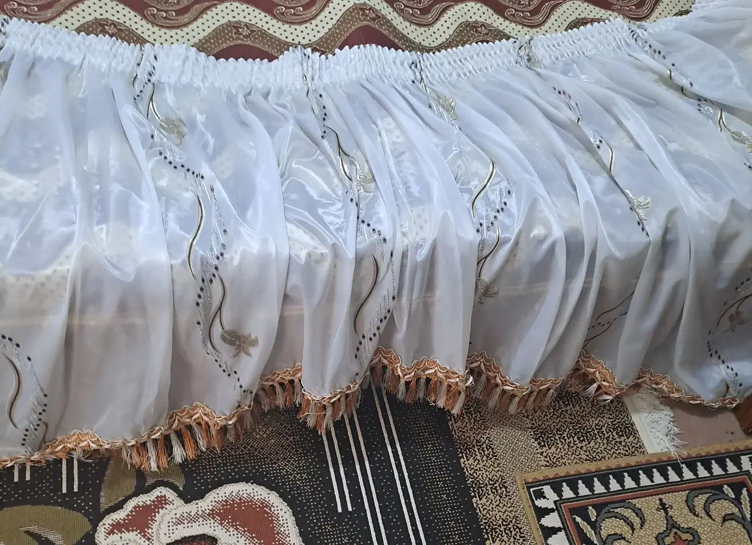 دوعددهلال باکتیبه عرض ۱۸۰ طول ۱۳۰|پرده، رانر، رومیزی|آزادشهر, |دیوار