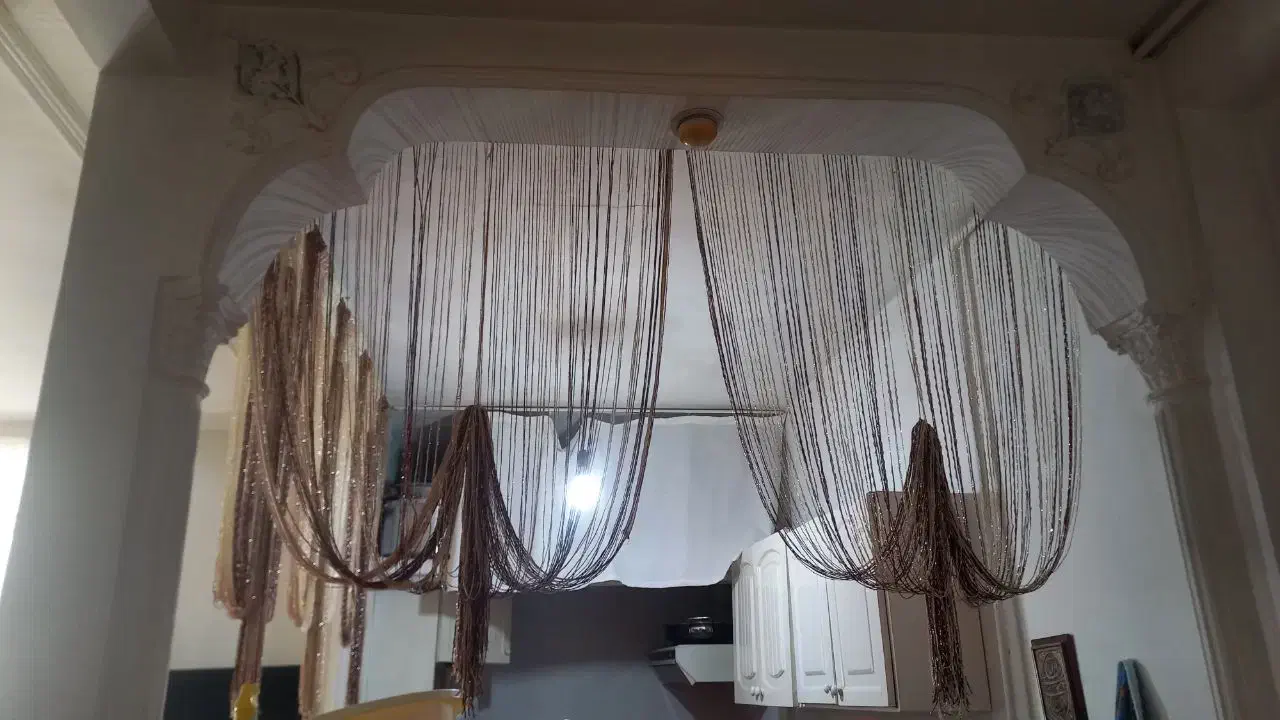پرده ریشمه ای|پرده، رانر، رومیزی|قم, آذر (نکویی)|دیوار