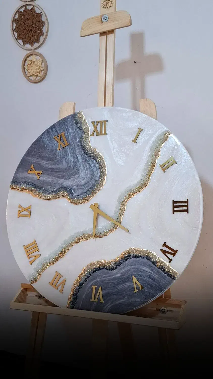 ساعت دیواری رزینی|ساعت دیواری و تزئینی|دوگنبدان, |دیوار