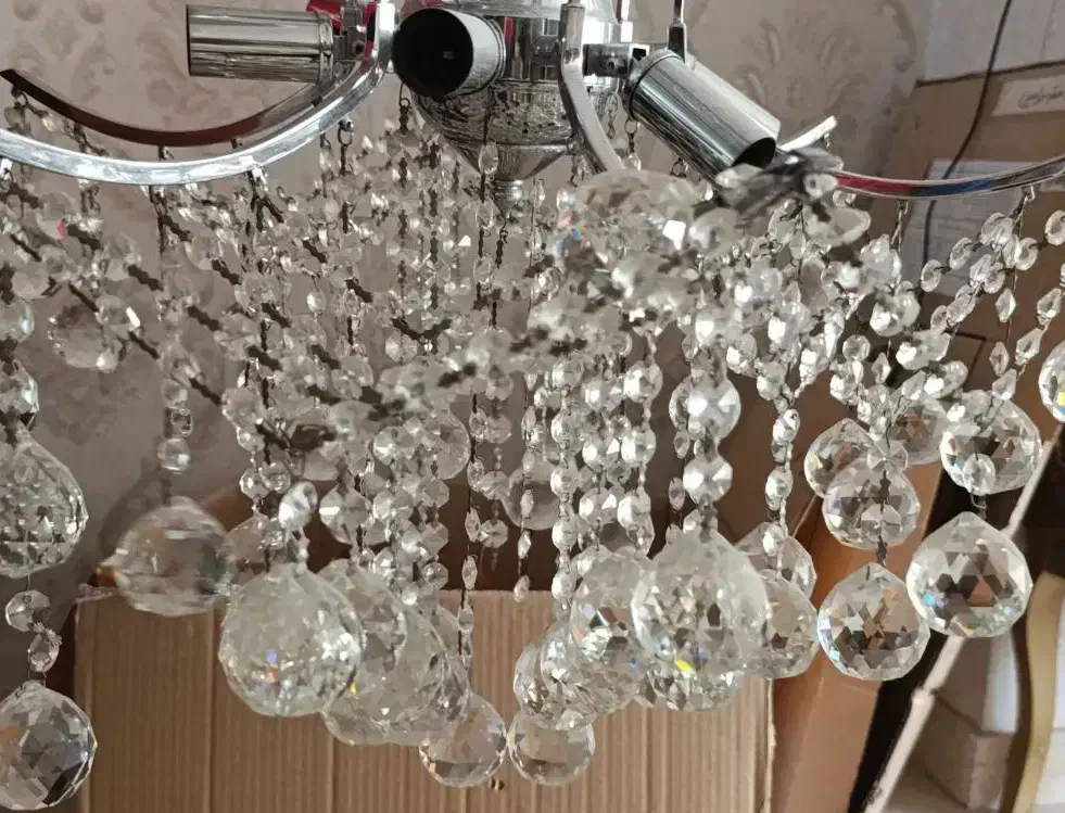 لوستر پذیرایی کریستالی|لوستر و چراغ آویز|ورامین, ورامین|دیوار