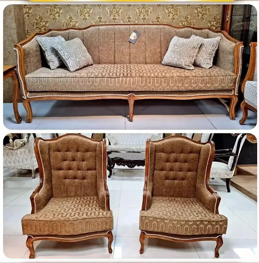 مبل فرانسوی ۷ نفره|مبلمان خانگی و میز عسلی|هشتگرد, مدرس|دیوار