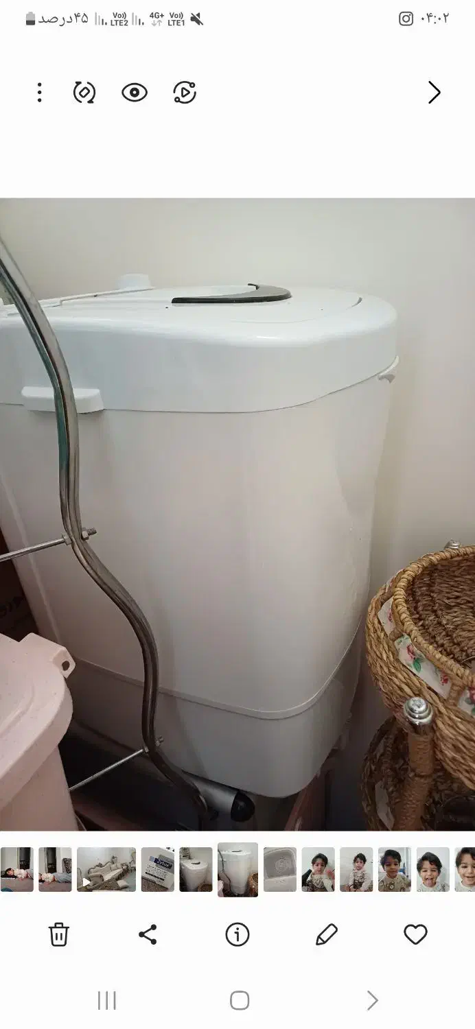 مینی واش ۳/۷کیلویی ناسیونال|ماشین لباسشویی و خشککن لباس|نهاوند, |دیوار