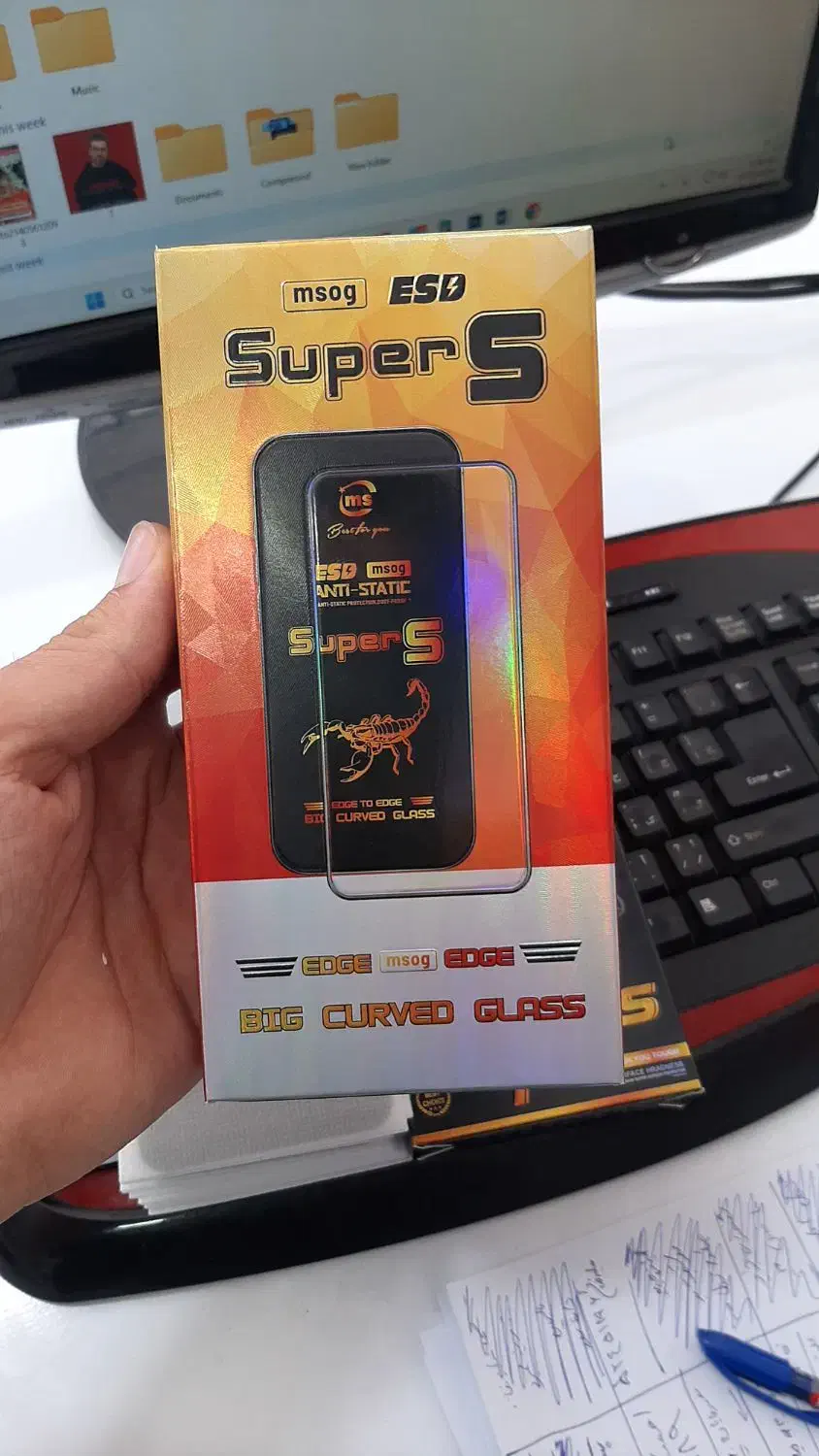 گلس اورجینال شیشه ای ساده،پرایوسی شخصی،ضخامت دار|لوازم جانبی موبایل و تبلت|مبارکه, |دیوار