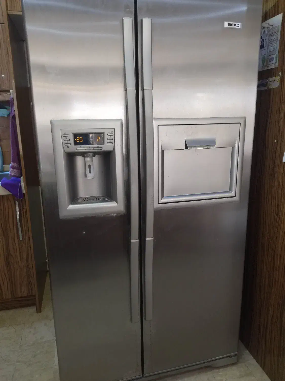 یخچال ساید beko|یخچال و فریزر|کیش, |دیوار