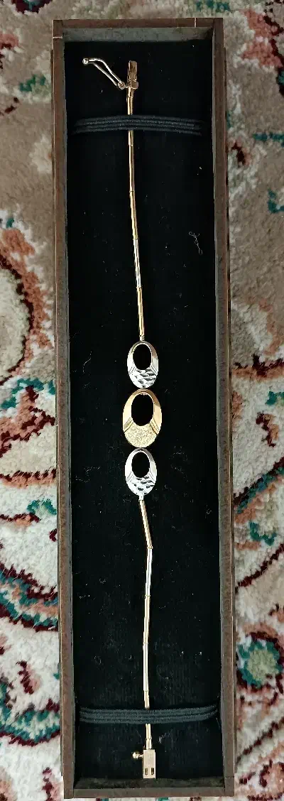 دستبند ترک زیبا سفید و زرد|جواهرات|کوهدشت, |دیوار