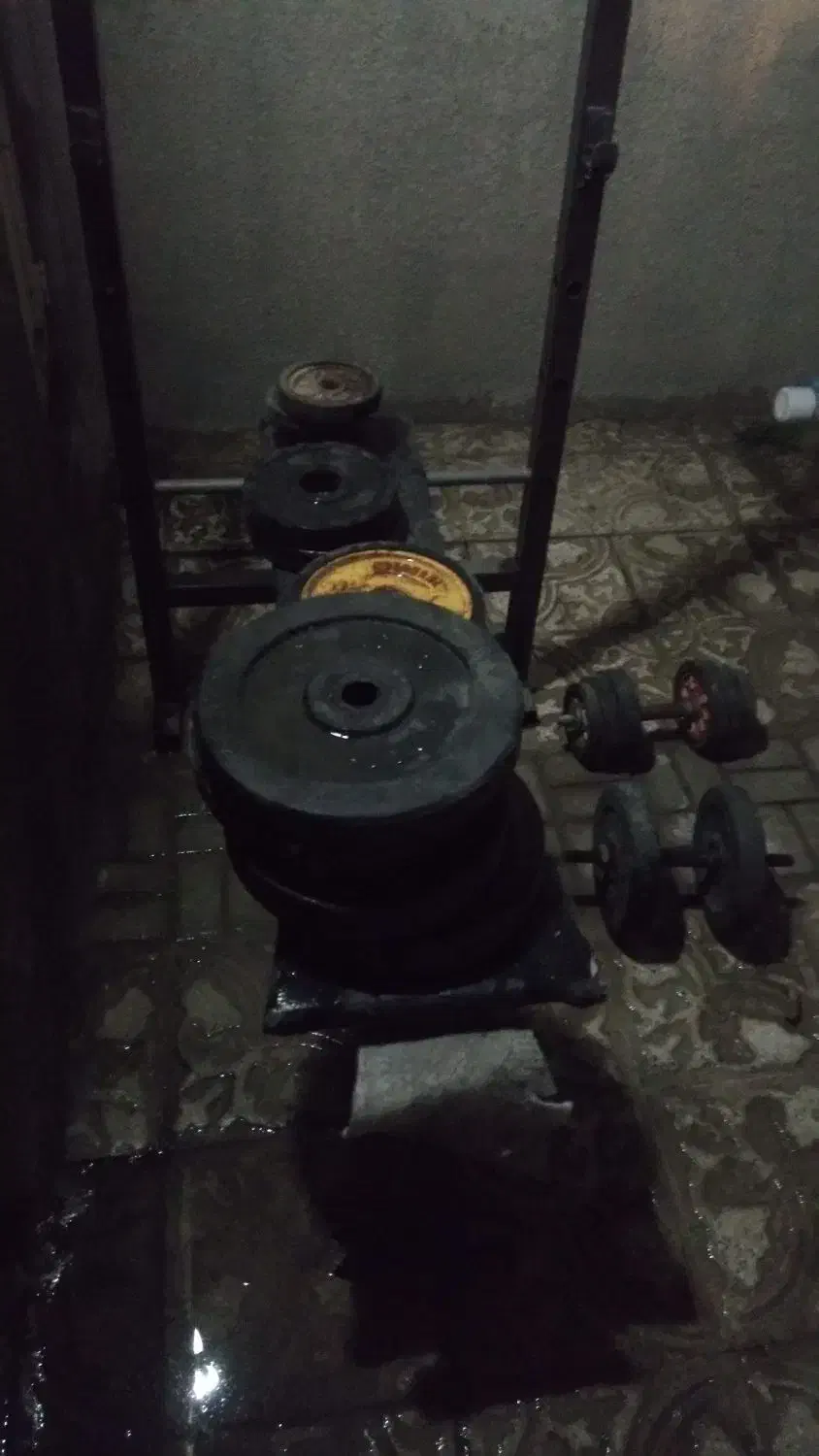 دمبل میز سه کاره هفتاد کیلو وزنه|تجهیزات ورزشی|کرمانشاه, |دیوار