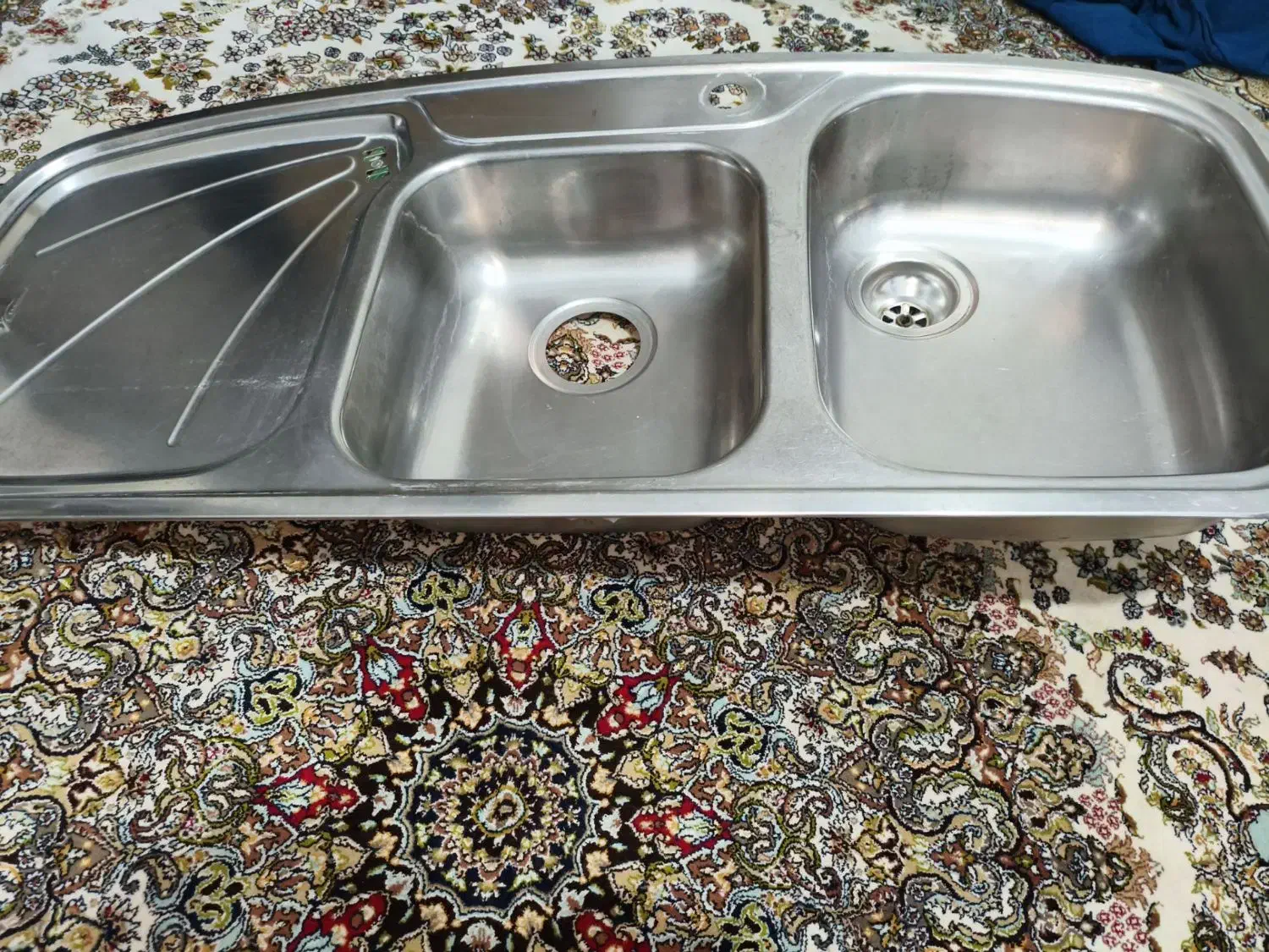 سینک دوقلو توکار|آب‌چکان و نظم‌دهنده ظروف|شهریار, رزکان|دیوار