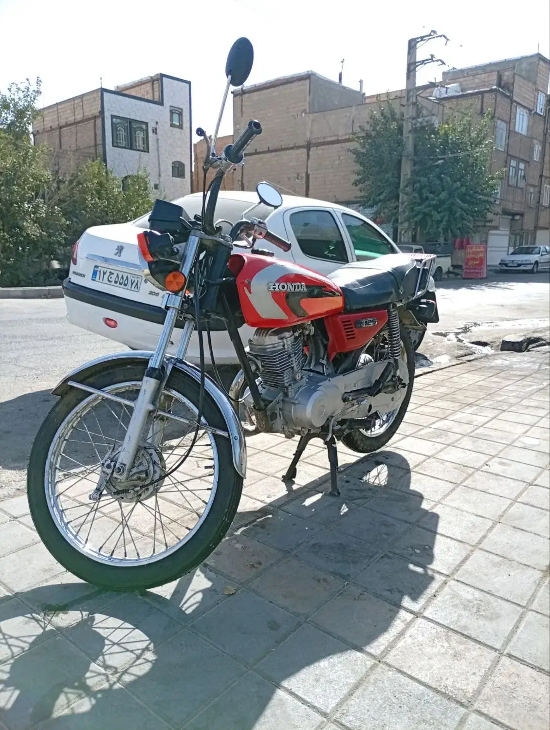 هوندا مزایده سالم|موتورسیکلت|بهارستان, |دیوار