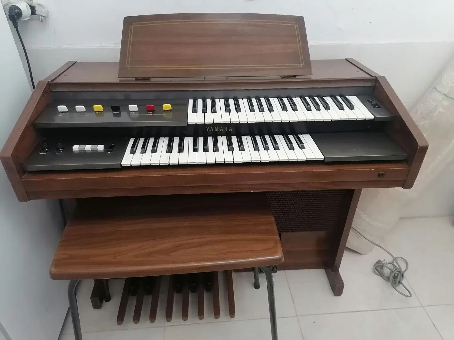 فروش ساز ارگ دو طبقه یاماها|پیانو، کیبورد، آکاردئون|شیراز, کوزه گری|دیوار