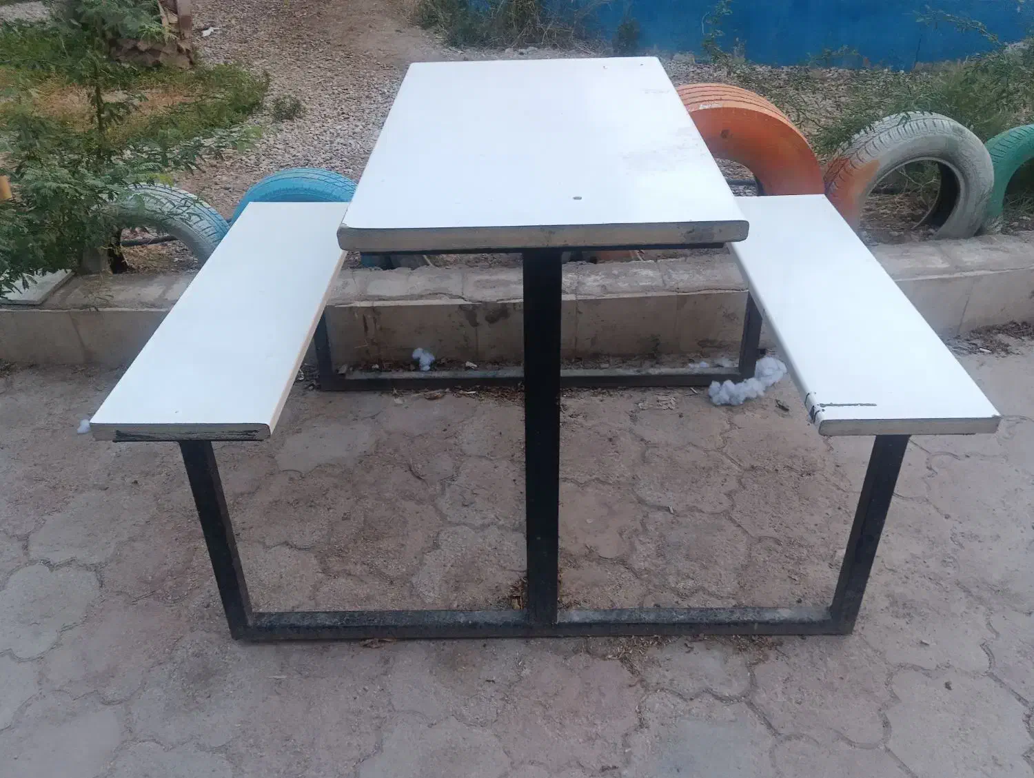 نیمکت آهنی و چوبی|میز و صندلی غذاخوری|خرمشهر, |دیوار