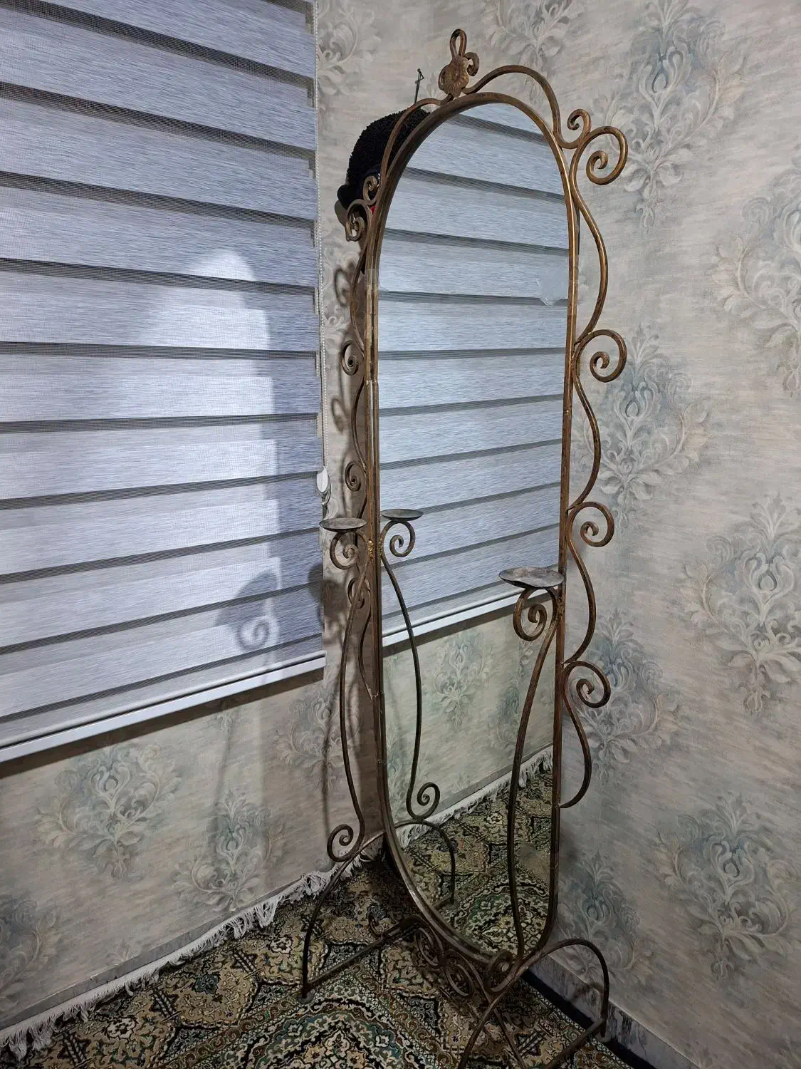 اینه قدی فرفورژه پابه دار|آینه|تهران, اوقاف|دیوار