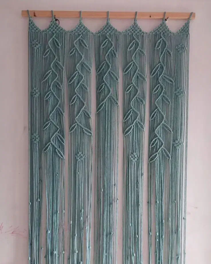 یه تغییر شیک با پرده مکرومه زیبایی خونه ت منتظرشه|پرده، رانر، رومیزی|خرمشهر, |دیوار