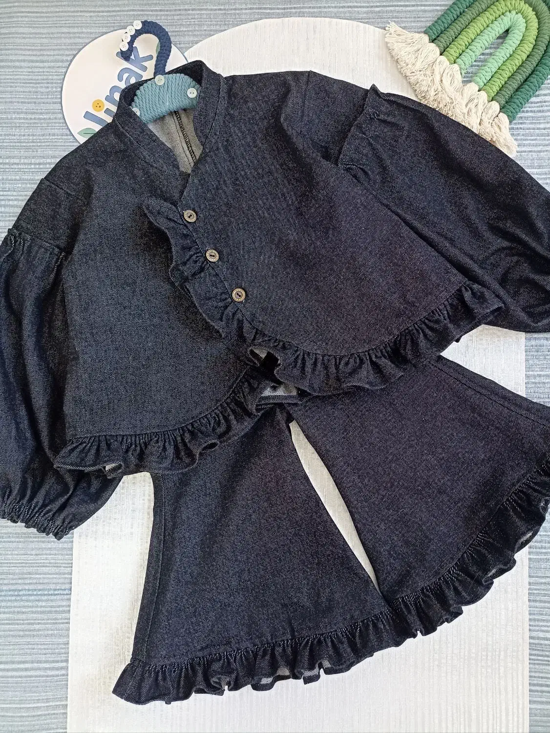 ست جین دخترانه|کفش و لباس بچه|لاهیجان, کوی زمانی|دیوار