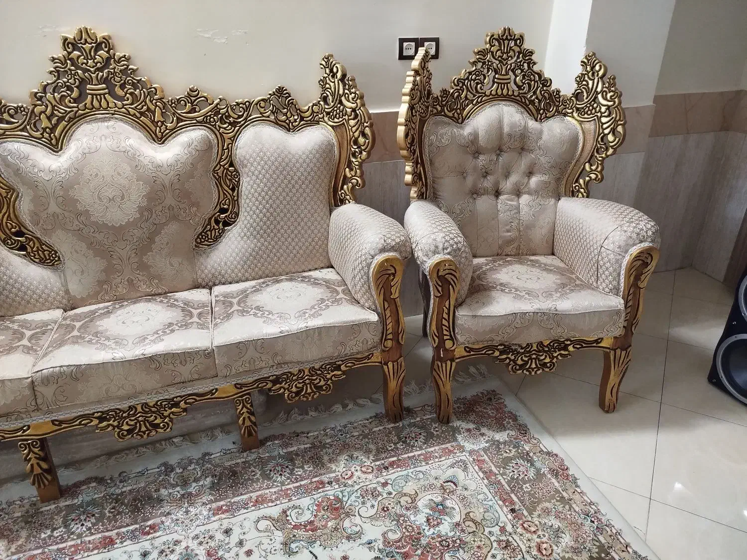 مبل 9نفره|مبلمان خانگی و میز عسلی|رباط‌کریم, نصیرشهر|دیوار