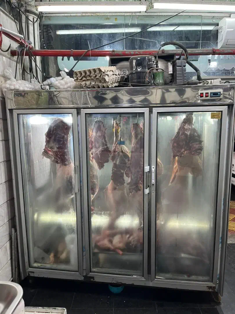 یخچال قصابی ویترینی دو متری|یخچال و فریزر|خرمآباد (تنکابن), |دیوار