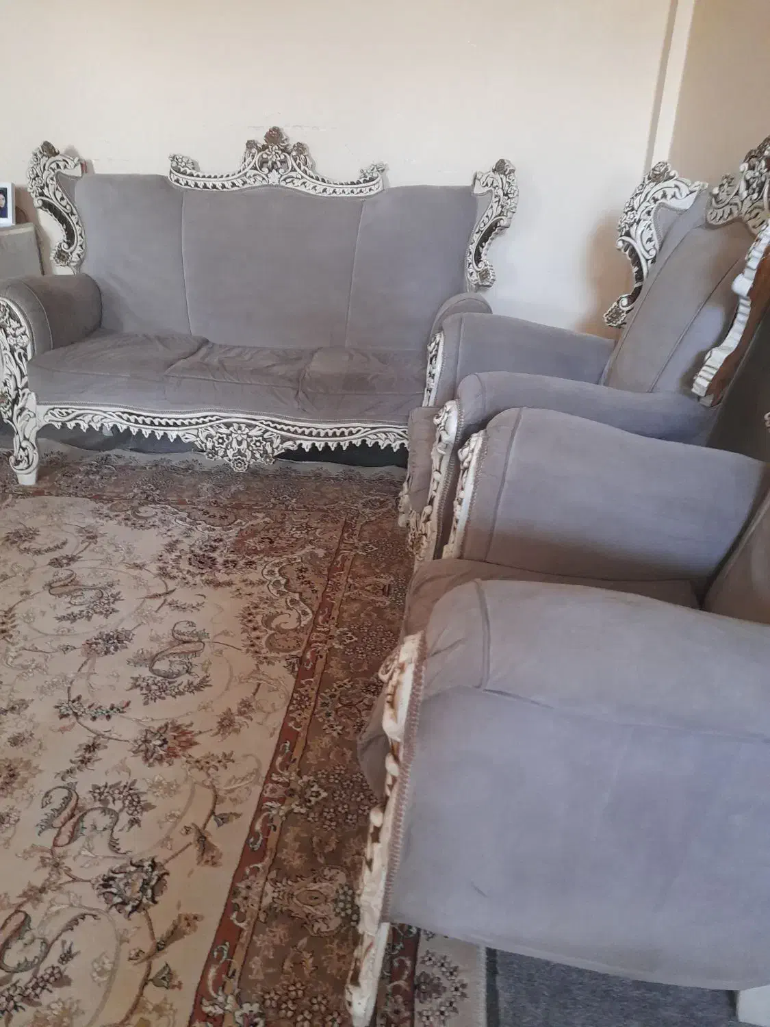 مبل ۷ نفره بدون عسلی|مبلمان خانگی و میز عسلی|ایذه, |دیوار
