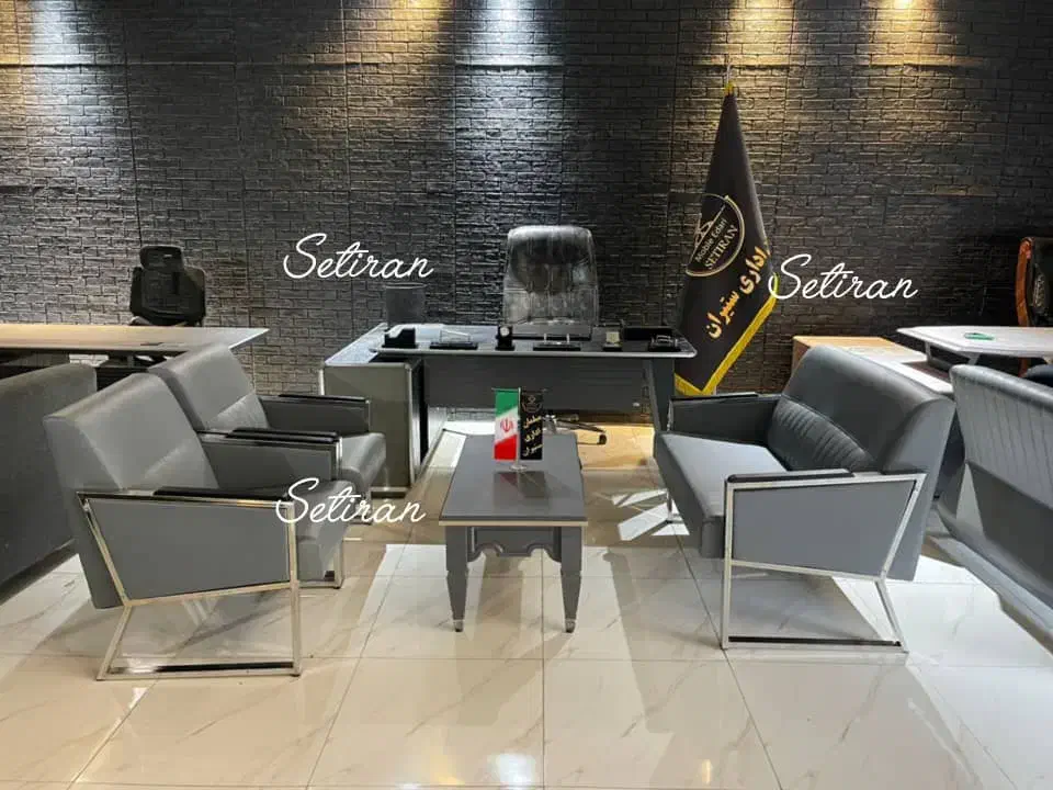 مبلمان اداری چرم چسترلمسه|دفتر کار|قم, سراجه|دیوار