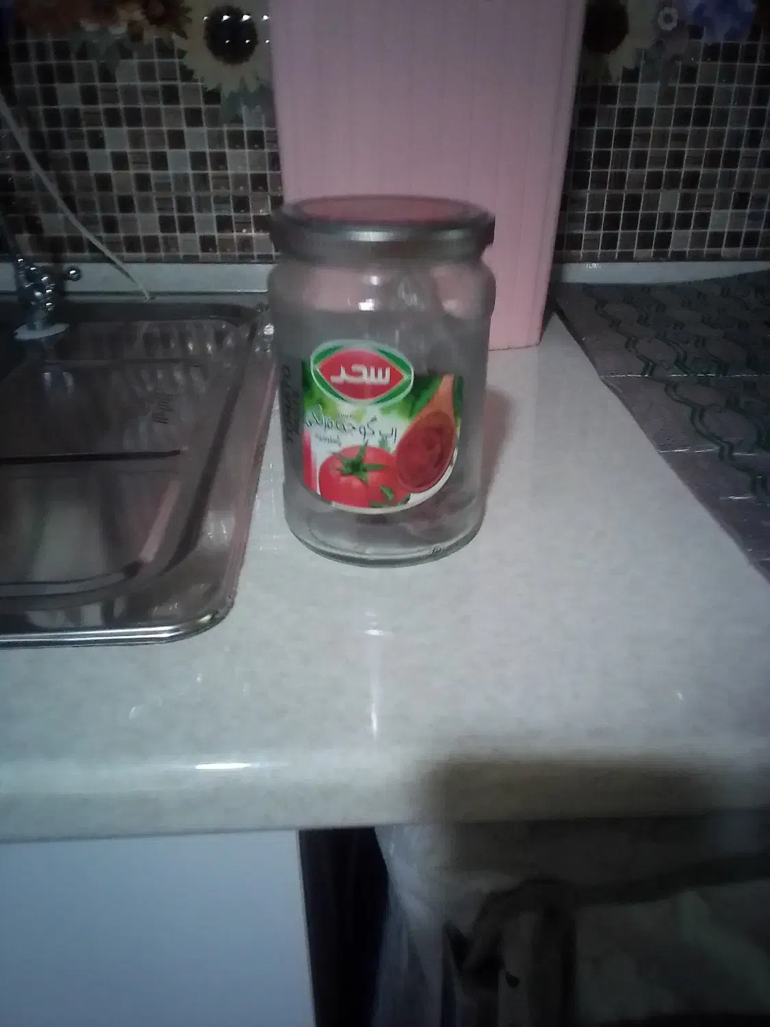 شیشه ی رب گوجه یک کیلویی|ظروف نگهدارنده، پلاستیکی، یکبارمصرف|اردبیل, |دیوار