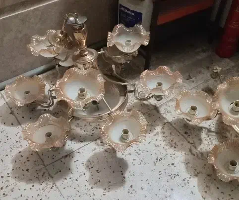 لوستر سقفی  9 شاخه|لوستر و چراغ آویز|آبادان, |دیوار