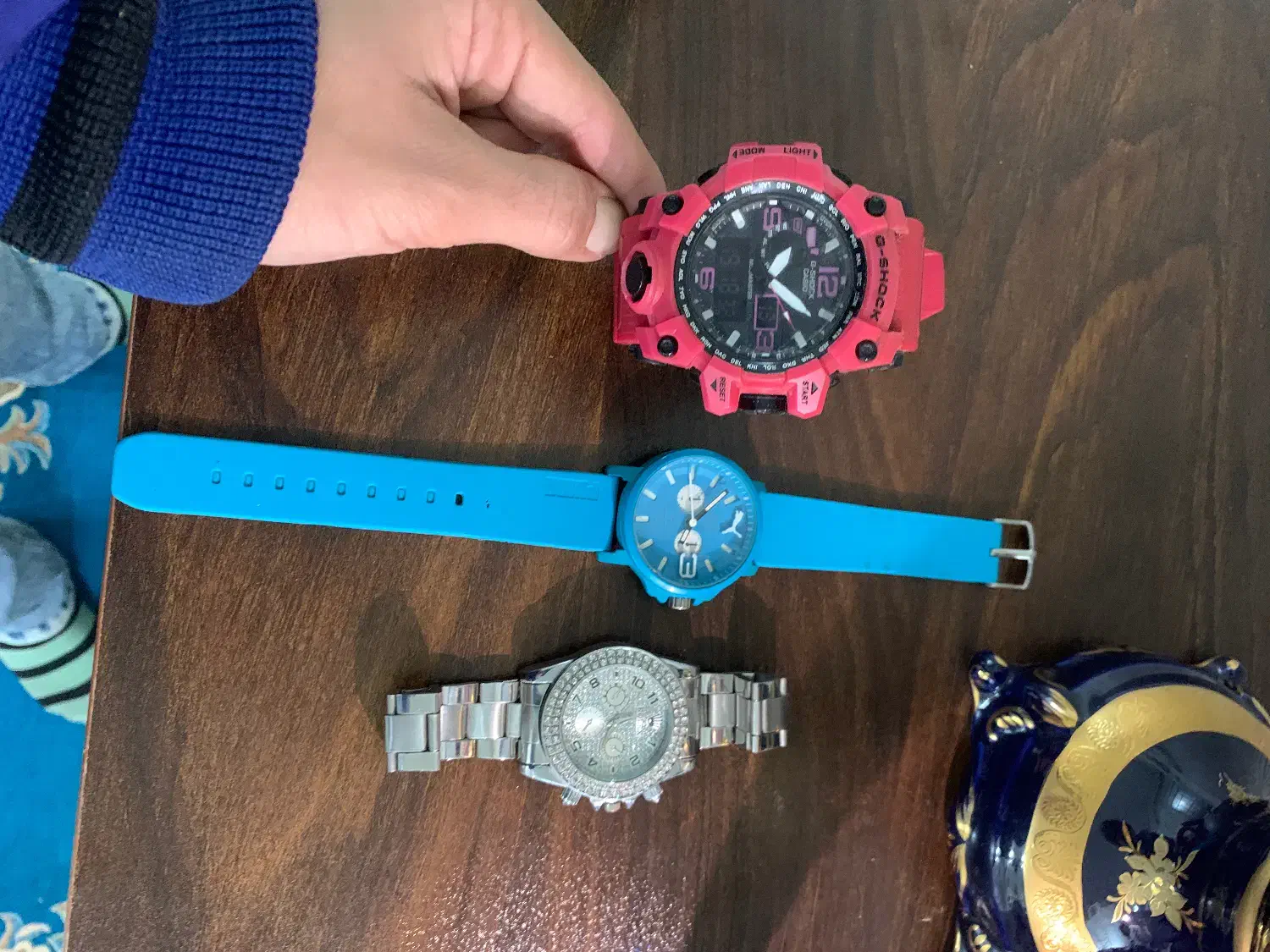 ۲ عدد ساعت پسرانه ویک عدد نگین دار|ساعت|محمدیه-قزوین, |دیوار