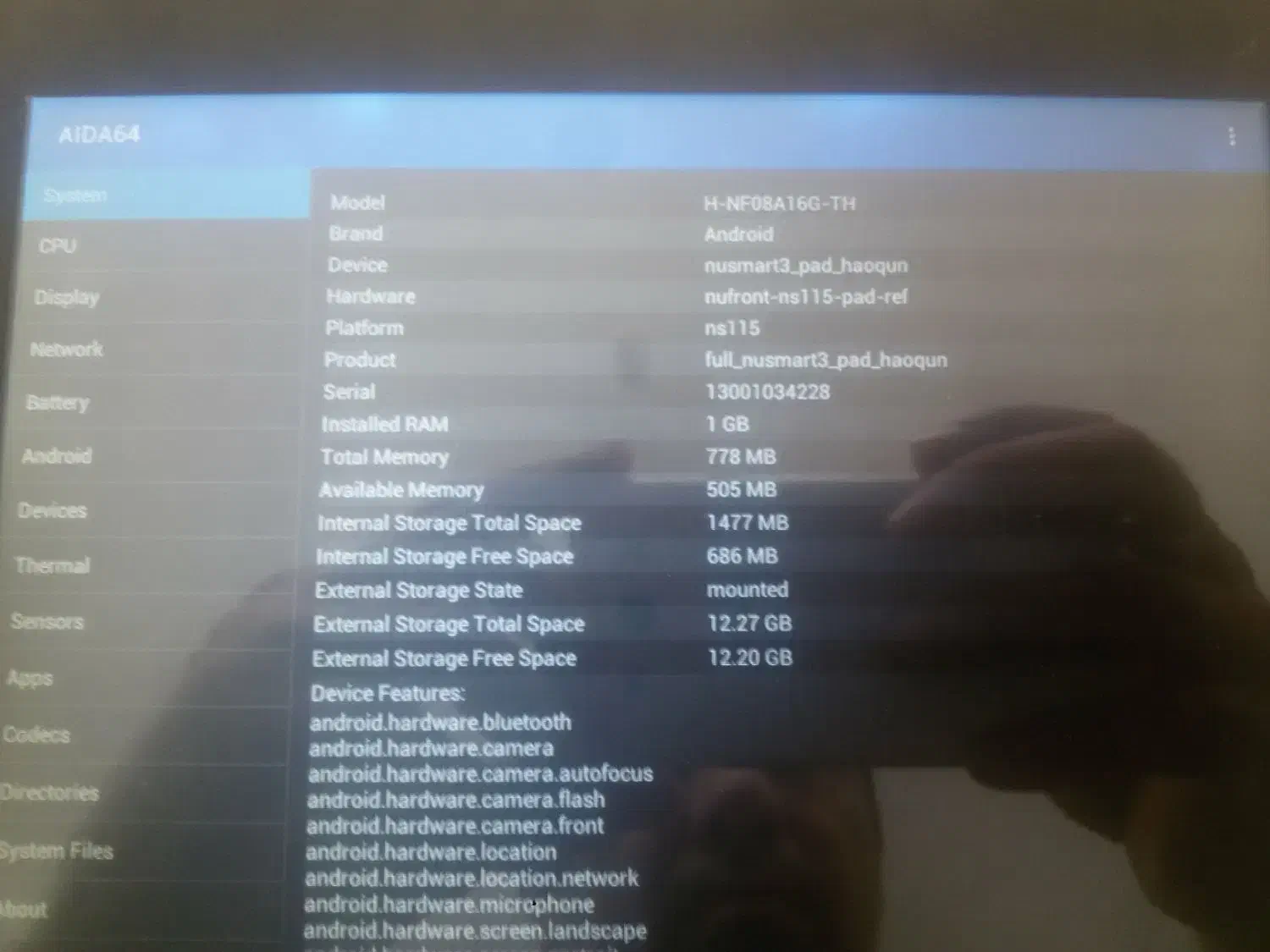 تبلت دیمو ۷ اینچ مربع|تبلت|اردبیل, |دیوار