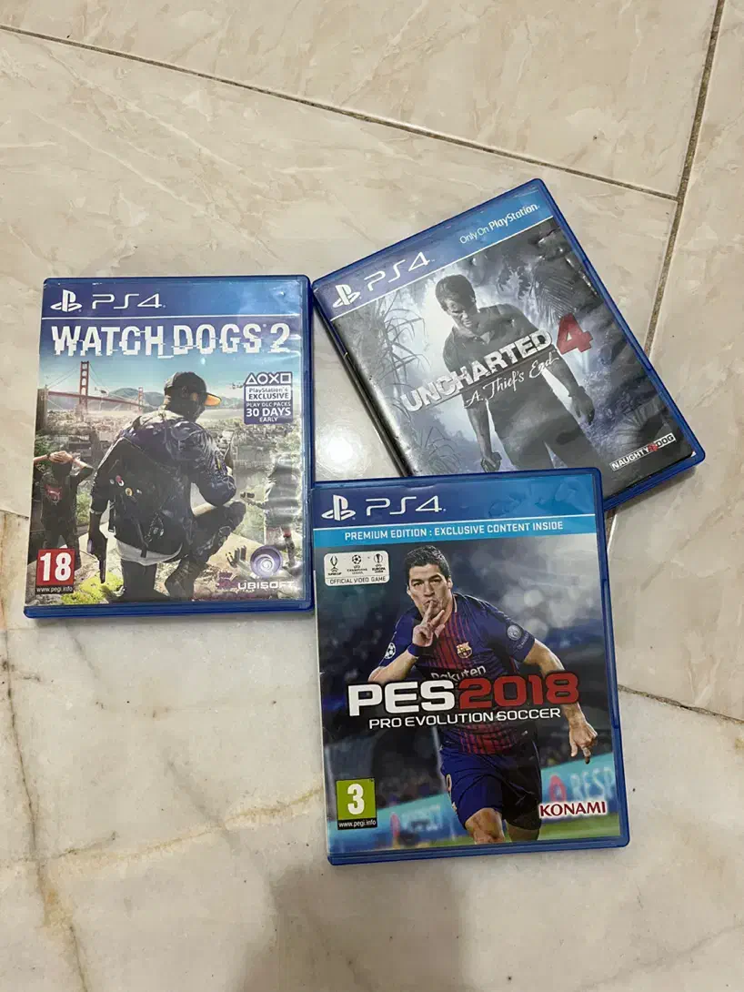 سه عدد دیسک PS4|کنسول، بازی ویدئویی و آنلاین|یزد, |دیوار